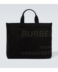 Burberry Cabas a logo - Noir