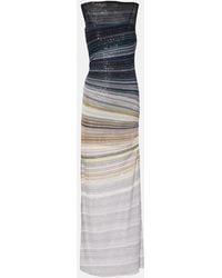 Missoni - Sequined Striped Lame Maxi Dress - Lyst