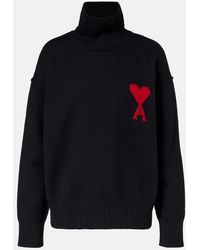 Ami Paris - Ami De Cour Virgin Wool Turtleneck Sweater - Lyst