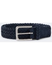 Ralph Lauren - Braided Suede Belt - Lyst