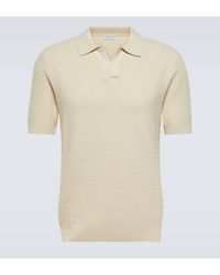 Sunspel - Textured Cotton Polo Shirt - Lyst
