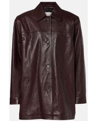 Magda Butrym - Oversized Leather Jacket - Lyst