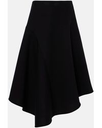 Plan C - Pleated Asymmetric Midi Skirt - Lyst