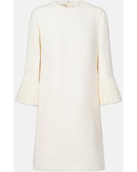 Valentino - Wool And Silk Minidress - Lyst