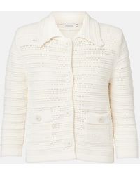 Dorothee Schumacher - Precise Pointelle Cotton-Blend Cardigan - Lyst