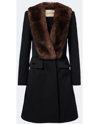 Valentino - Virgin Wool Coat - Lyst