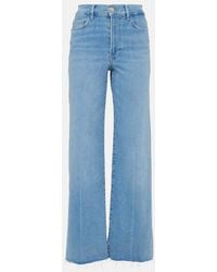 FRAME - Le Slim Palazzo High-rise Wide-leg Jeans - Lyst