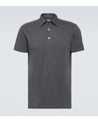 Kiton - Cotton And Cashmere Polo Shirt - Lyst