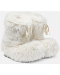 Balenciaga - Stivali doposci Alaska in pelliccia sintetica - Lyst