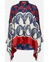 La DoubleJ - Foulard Printed Silk Shirt - Lyst