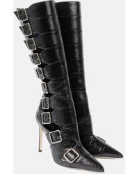 Paris Texas - Tyra 105 Snake-effect Leather Boots - Lyst