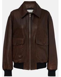 Nour Hammour - Anton Leather Blouson Jacket - Lyst