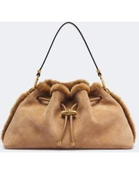 Jimmy Choo - Cinch Medium Suede Shoulder Bag - Lyst
