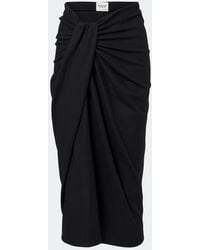 Isabel Marant - Jeldia Draped Midi Skirt - Lyst