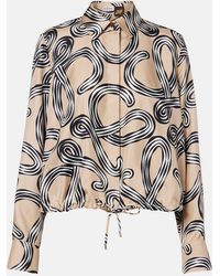 Loewe - Paula's Ibiza Anagram Silk Shirt - Lyst