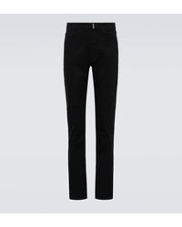 Givenchy - Pantalones ajustados de algodon - Lyst