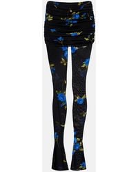 Blumarine - Leggings De Jersey Floral - Lyst