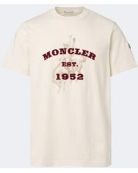 Moncler - Printed Cotton Jersey T-Shirt - Lyst