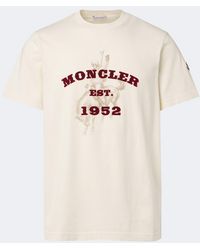 Moncler - Printed Cotton Jersey T-Shirt - Lyst