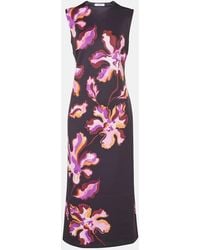 Dorothee Schumacher - Floral Neoprene Midi Dress - Lyst