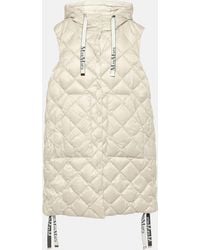 Max Mara - The Cube Hooded Grosgrain-trimmed Quilted Shell Down Vest - Lyst