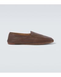 Loro Piana - Anton Walk Leather Loafers - Lyst