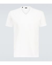 Tom Ford T-Shirt Marl aus Baumwolle - Weiß