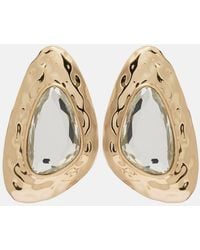 Self-Portrait - Crystal-Embellished Earrings - Lyst