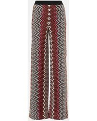 Missoni - Weite Hose Aus Haekelstrick - Lyst