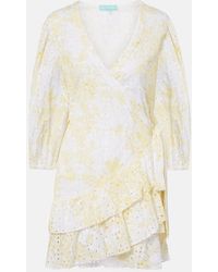 Melissa Odabash - Tabitha Broderie Anglaise Cotton Wrap Dress - Lyst