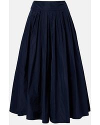 Max Mara - Pleated Taffeta Maxi Skirt - Lyst