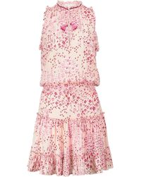 Poupette Clara Floral Minidress - Pink