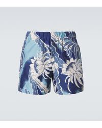 JW Anderson - Floral Cotton Swim Trunks - Lyst