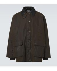 Miu Miu - Chaqueta De Algodon Con Piel - Lyst