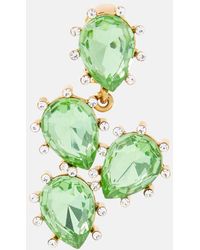 Oscar de la Renta - Cactus Crystal-embellished Drop Earrings - Lyst