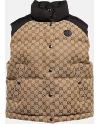Gucci - GG Cotton Canvas Puffer Vest - Lyst
