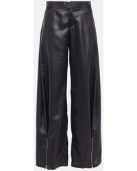 DIDU - Pantalones Anchos De Seda Con Cremallera - Lyst