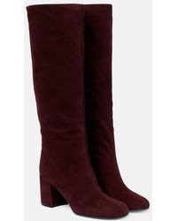 Gianvito Rossi - Dillon Suede Knee-high Boots - Lyst