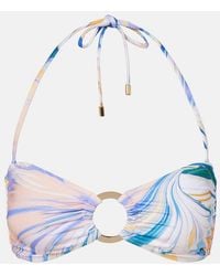 Alexandra Miro - Carlotta Printed Bandeau Bikini Top - Lyst