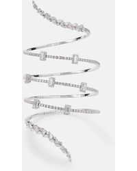 YEPREM - Pulsera Y-Couture De Oro Blanco De 18 Ct Con Diamantes - Lyst