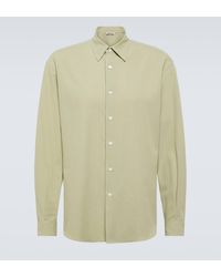 AURALEE - Cotton And Silk Shirt - Lyst