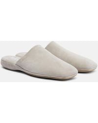 Calvin Klein - Hugh Suede Slippers - Lyst