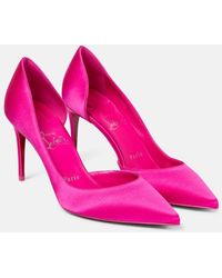 Christian Louboutin - Iriza 85 Silk Satin Pumps - Lyst