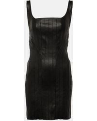 Stouls - Nino Leather Minidress - Lyst