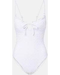 Polo Ralph Lauren - Broderie Anglaise Swimsuit - Lyst