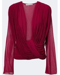 Christopher Esber - Ripple Draped Jersey Top - Lyst