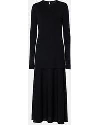 Jil Sander - Layered Maxi Dress - Lyst