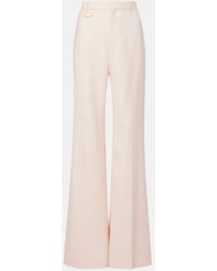 Chloé - Virgin Wool Gabardine Flared Pants - Lyst