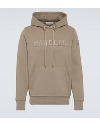 Moncler - Sweat-shirt a capuche en coton a logo - Lyst