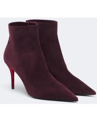 Christian Louboutin - Miss Z Suede Ankle Boots - Lyst